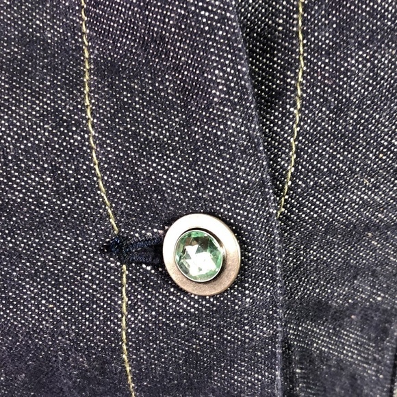 I echo Sleeveless Embroidered Long Line Jean Vest Size XS-S - Picture 4 of 11